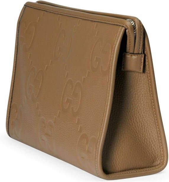 Gucci Jumbo GG leren buidel Beige