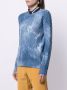 Gucci Kabelgebreide trui met tie-dye print Blauw - Thumbnail 3
