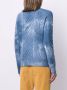 Gucci Kabelgebreide trui met tie-dye print Blauw - Thumbnail 4