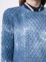 Gucci Kabelgebreide trui met tie-dye print Blauw - Thumbnail 5