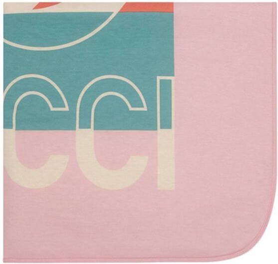 Gucci Kids Deken met logoprint Roze