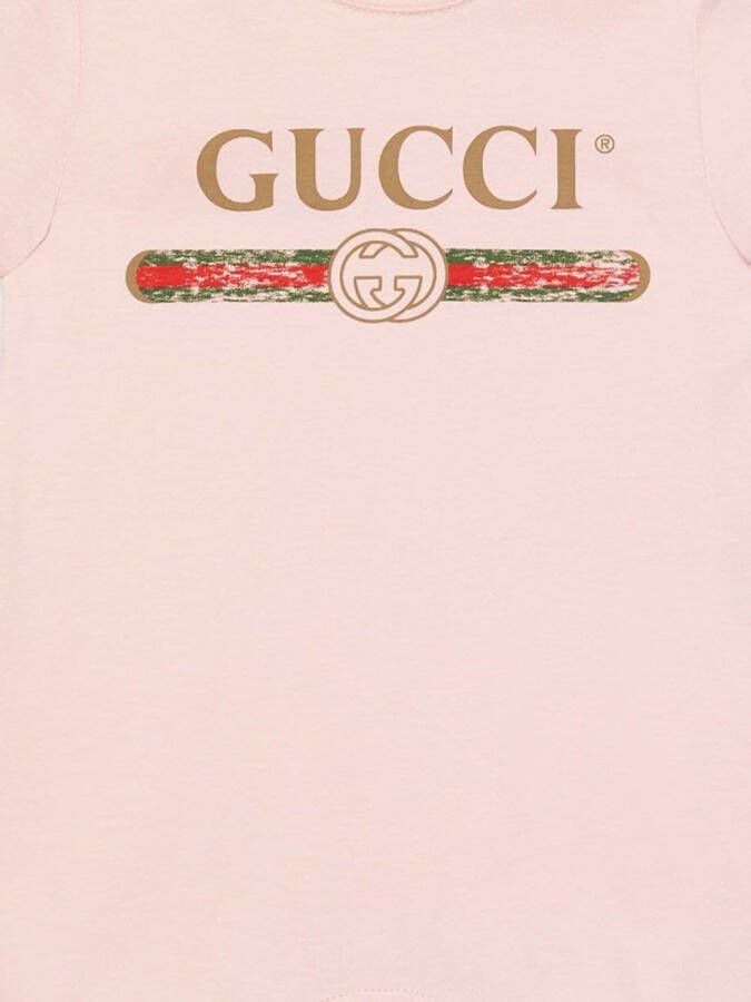 Gucci Kids Baby set met logo Roze