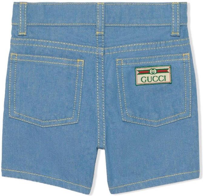 Gucci Kids Bermuda shorts Blauw