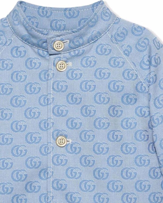 Gucci Kids Bomberjack met GG logo Blauw