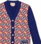 Gucci Kids Button-up vest Blauw - Thumbnail 3