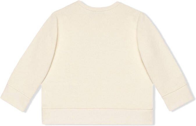 Gucci Kids Gucci sweater met logo Wit
