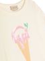 Gucci Kids T-shirt met icecream logoprint Beige - Thumbnail 3