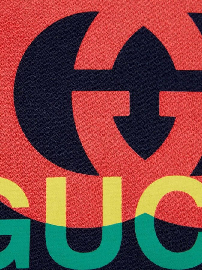 Gucci Kids T-shirt met GG-logo Blauw