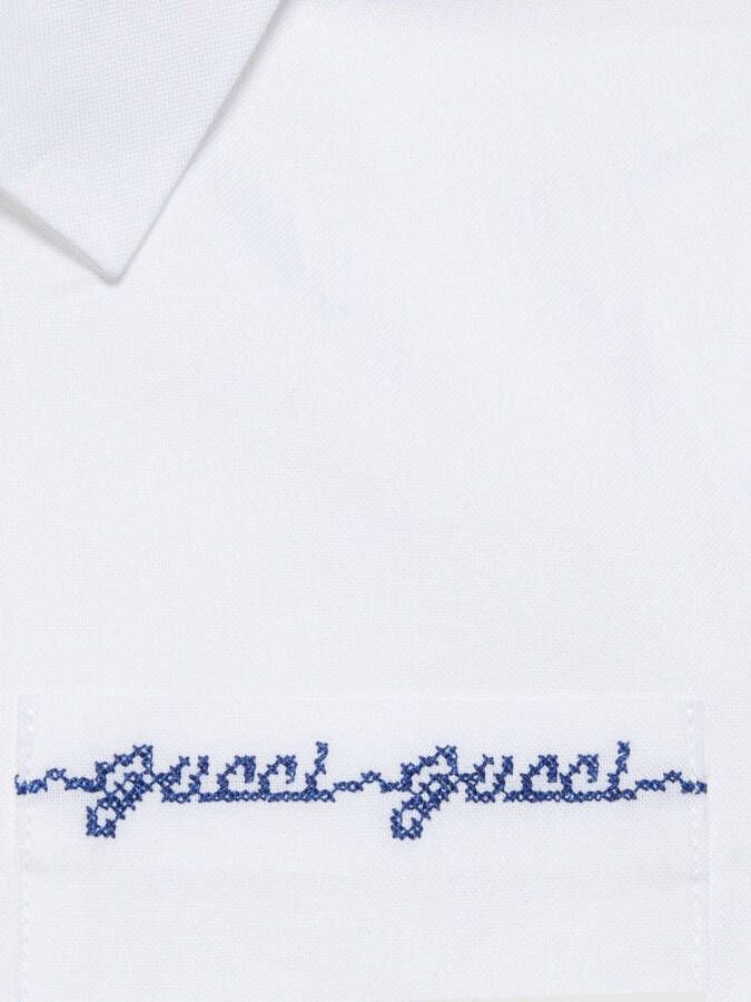 Gucci Kids Katoenen T-shirt Wit