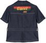 Gucci Kids Spijkershirt met logopatch Blauw - Thumbnail 2