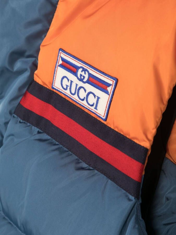 Gucci Kids Bodywarmer met logopatch Blauw