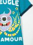 Gucci Kids octopus print T-shirt Blauw - Thumbnail 3
