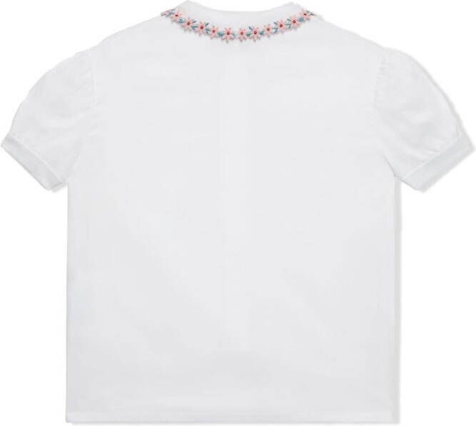 Gucci Kids Poloshirt met knopen Wit
