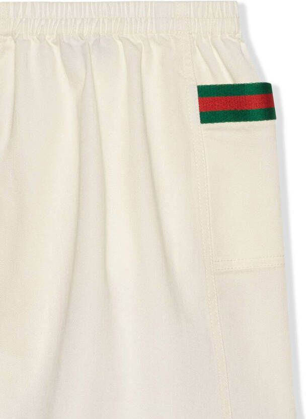 Gucci Kids Rok met webdetail Wit