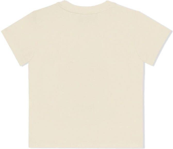 Gucci Kids T-shirt met slakkenprint Beige