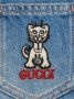 Gucci Kids Spijkerbroek met borduurwerk Blauw - Thumbnail 3