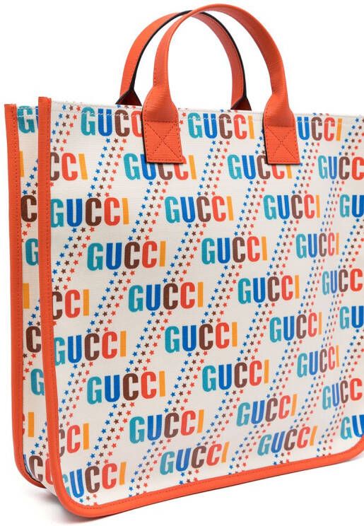 Gucci Kids Star shopper met logoprint Oranje