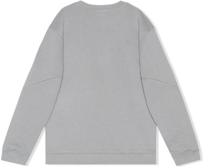 Gucci Kids Sweater met logoprint Grijs
