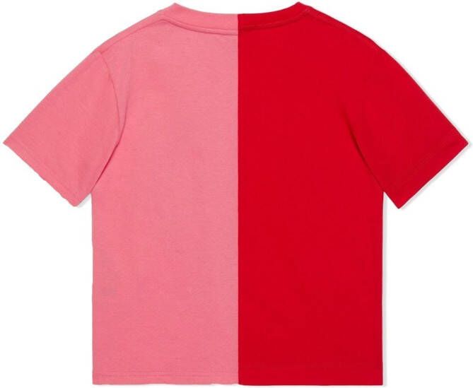Gucci Kids T-shirt met colourblocking Roze
