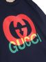 Gucci Kids T-shirt met GG-logo Blauw - Thumbnail 3