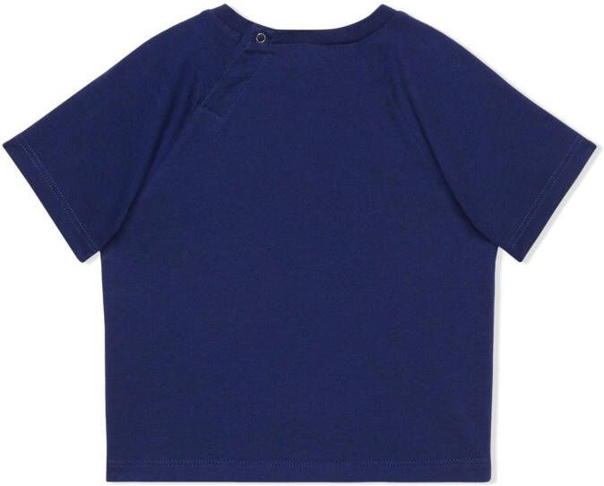 Gucci Kids T-shirt met logo Blauw