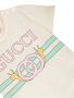 Gucci Kids T-shirt met logoprint Beige - Thumbnail 3