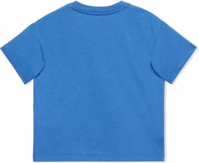 Gucci Kids T-shirt met print Blauw