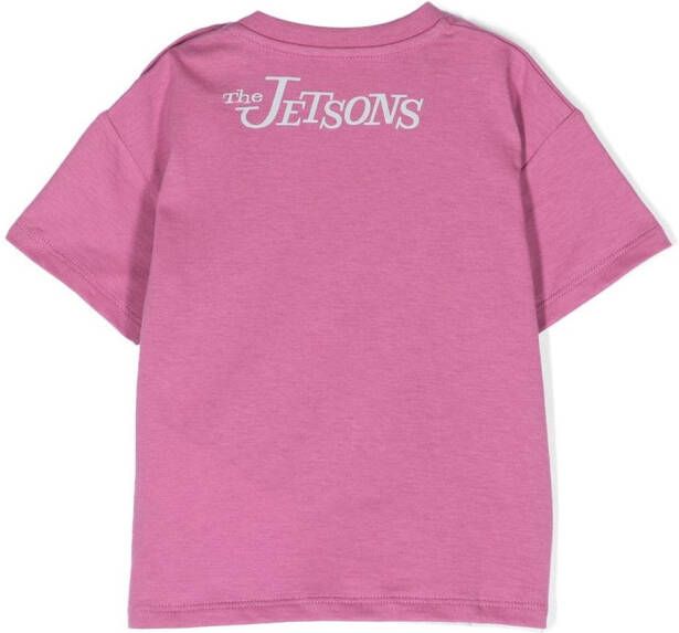 Gucci Kids T-shirt met print Roze