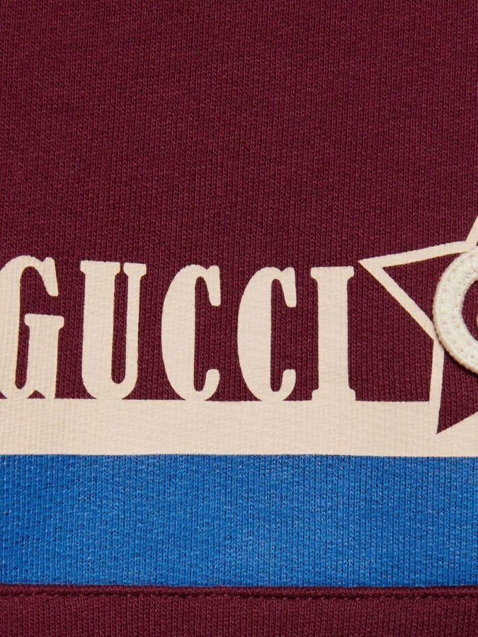 Gucci Kids Trainingsbroek met logoprint Rood