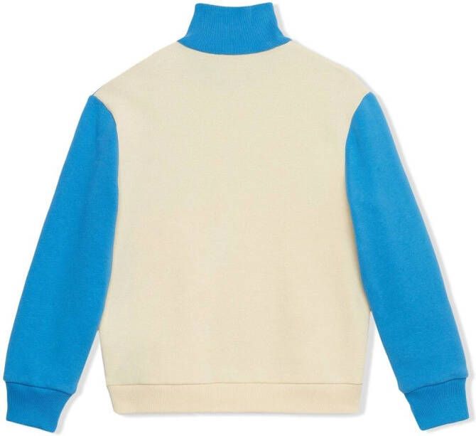 Gucci Kids Tweekleurige sweater Blauw