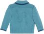 Gucci Kids Vest met contrasterende afwerking en logo-reliëf Blauw - Thumbnail 2