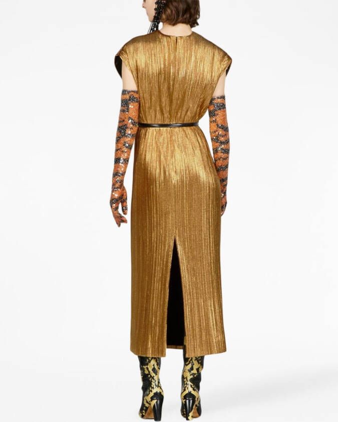 Gucci Lamé jurk Goud