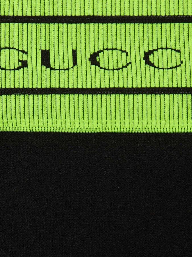 Gucci Legging met logo jacquard Zwart