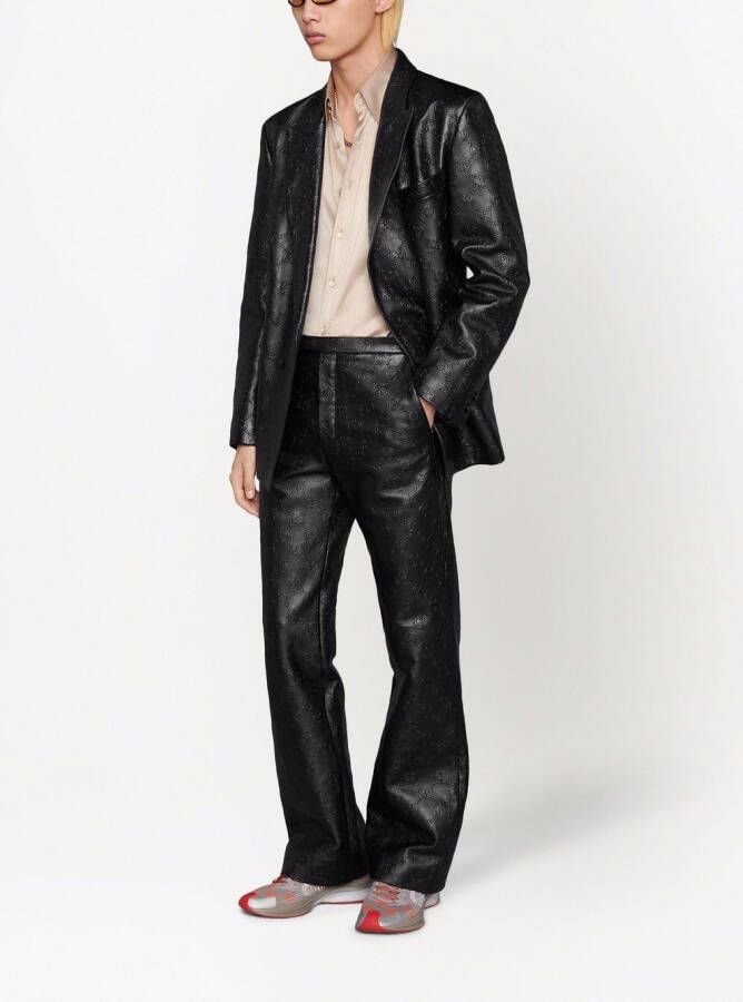 Gucci Leren broek Zwart