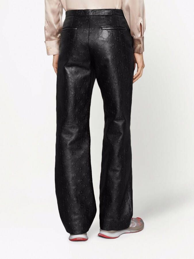 Gucci Leren broek Zwart