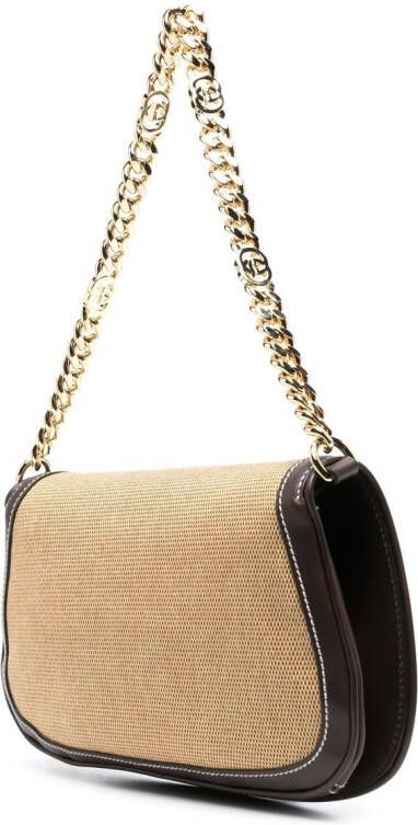Gucci Shopper met logoplakkaat Bruin