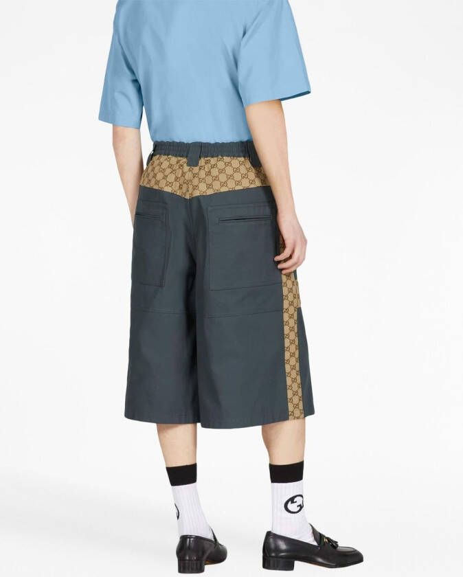 Gucci Bermuda shorts met logoprint Grijs