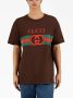 Gucci T-shirt met logoprint Bruin - Thumbnail 3