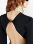 Gucci Midi-jurk met open rug Zwart - Thumbnail 5