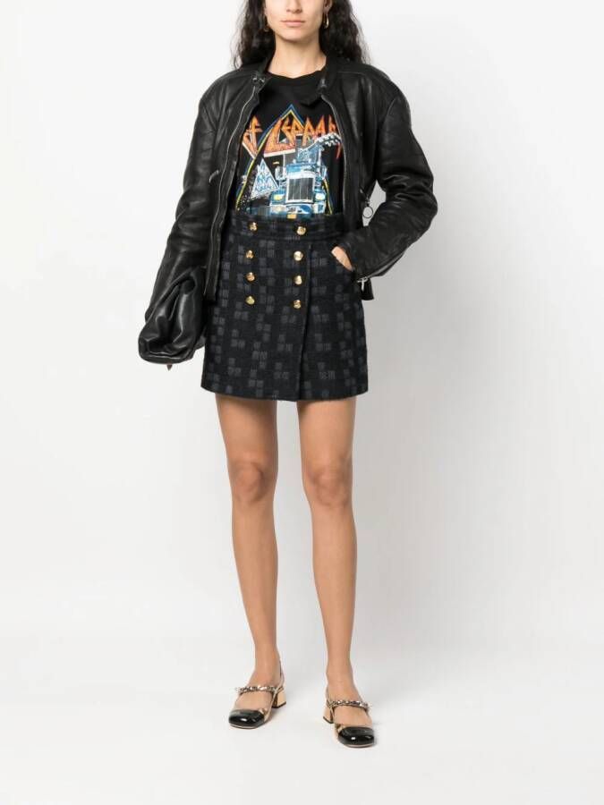 Gucci Mini-rok met knopen Zwart