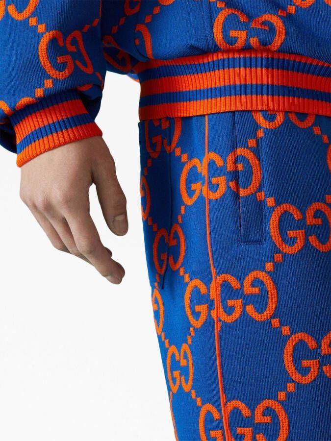 Gucci Overhemd met jacquard logo Blauw