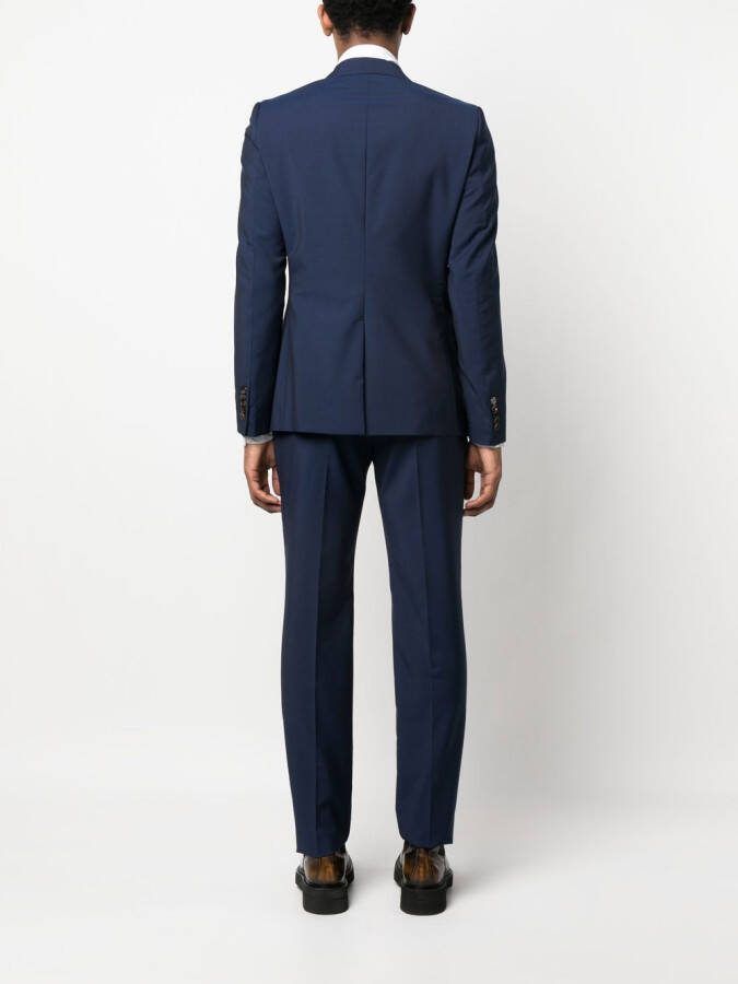 Gucci Pak met enkele rij knopen Blauw
