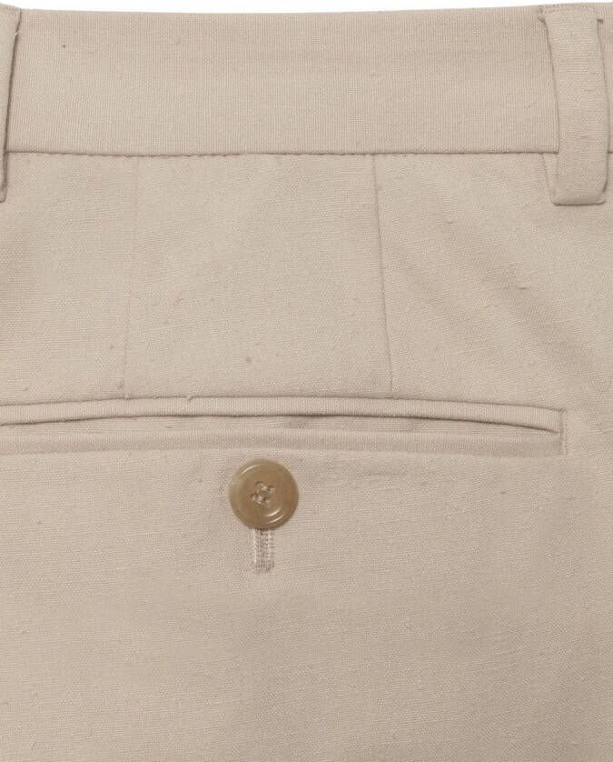 Gucci Pantalon met geborduurd logo Beige