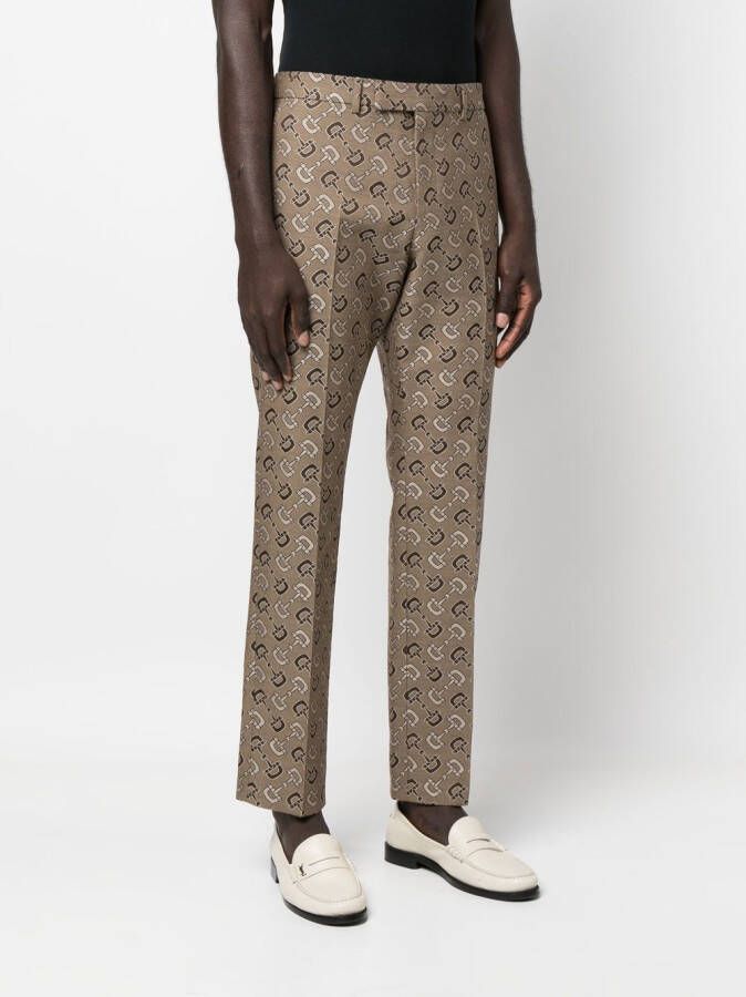 Gucci Pantalon met patroon Beige