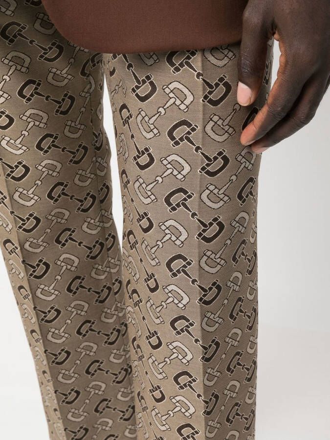 Gucci Pantalon met patroon Beige