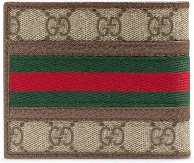 Gucci Ophidia GG portemonnee Bruin
