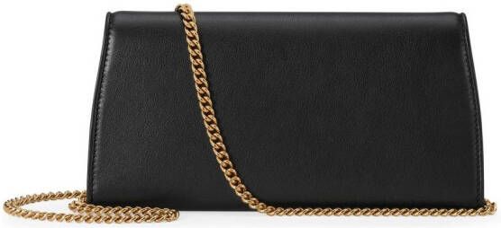 Gucci Blondie portemonnee met ketting Zwart