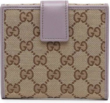 Gucci Leren portemonnee Bruin