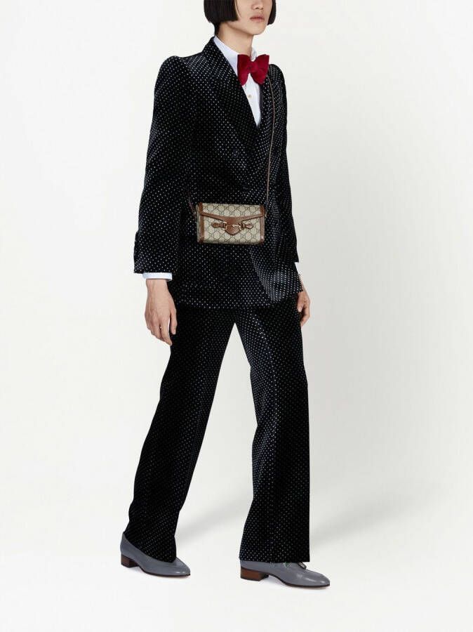 Gucci Horsebit 1955 mini-schoudertas Beige