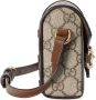 Gucci Horsebit 1955 mini-schoudertas Beige - Thumbnail 4